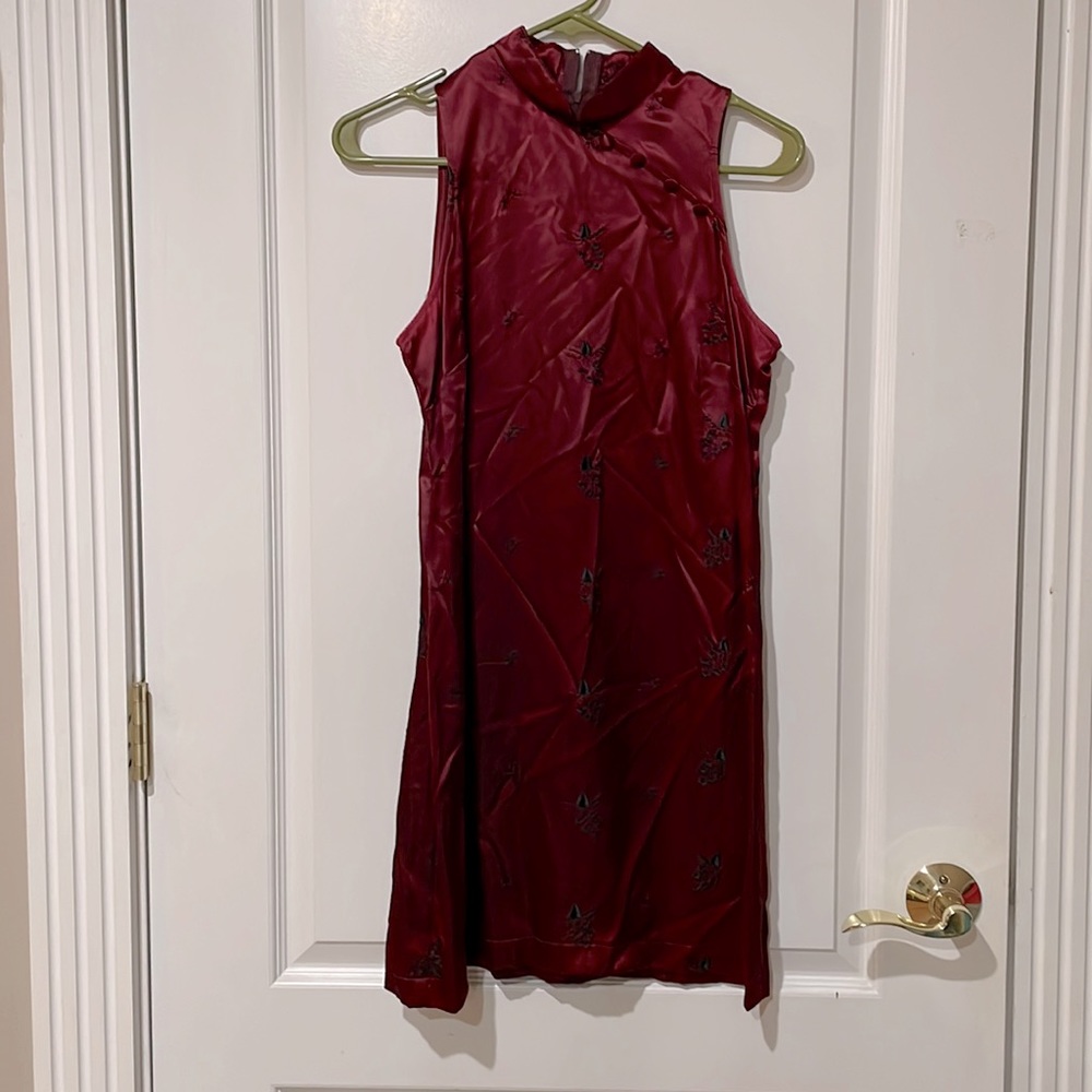 Asian style Maroon dress